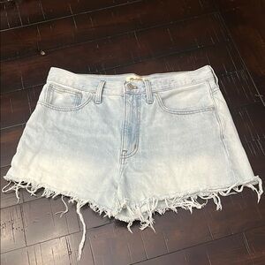 Madewell Womans Light Blue Relaxed Denim Jean Shorts sz 28